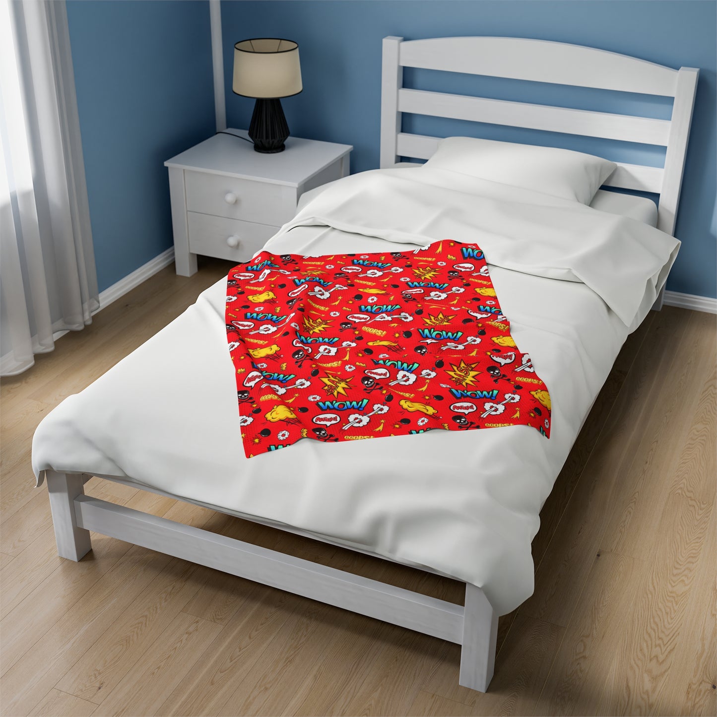 Superhero Inspired Velveteen Plush Blanket