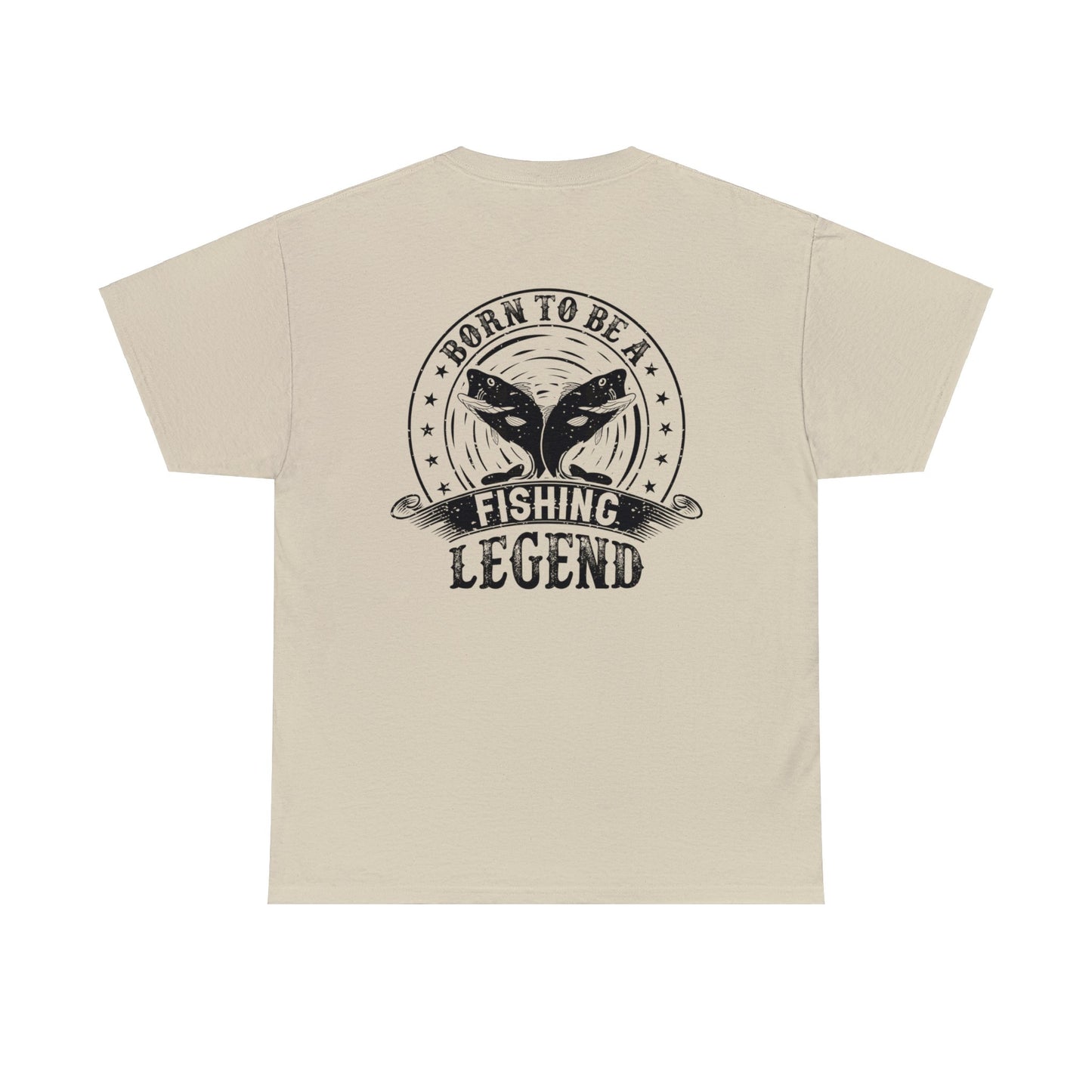 Born To Be A Fishing Legend Unisex Heavy Cotton Tee