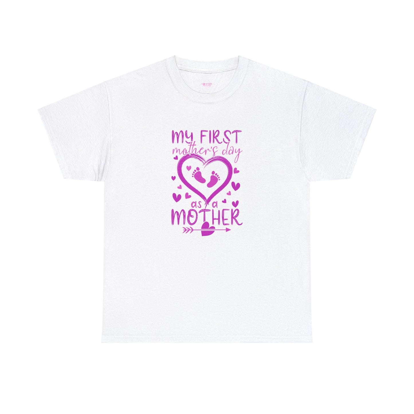 My 1st Mothers Day as a Mom Pink Unisex Heavy Cotton Tee