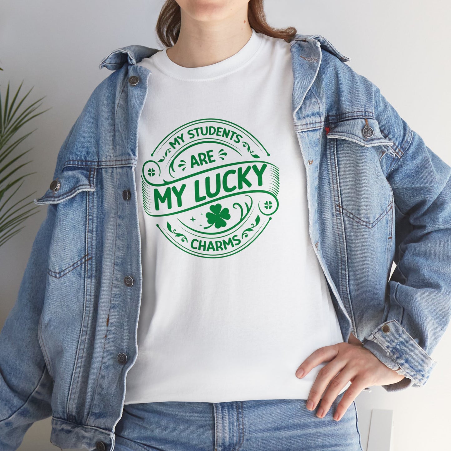 My Students Are My Lucky Charms St Patricks day shirt Unisex Heavy Cotton Tee
