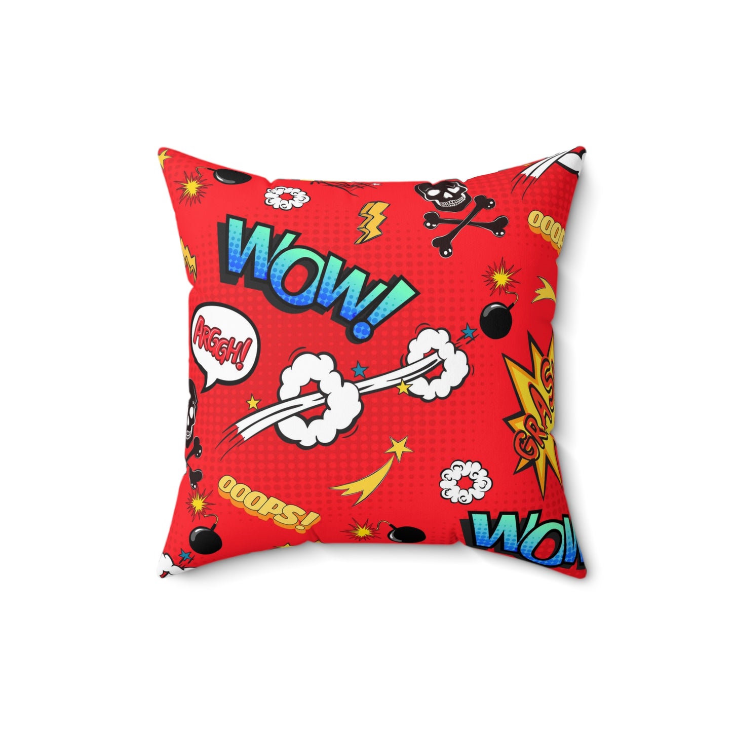 Super Heros Inspired Spun Polyester Square Pillow