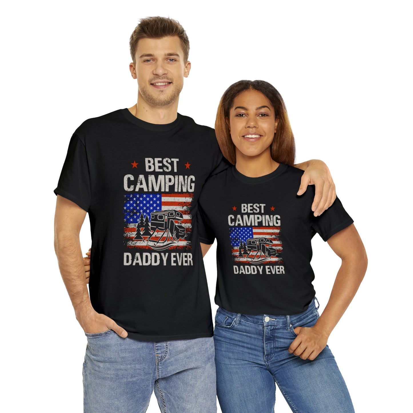 Best Camping Dad Ever Unisex Heavy Cotton Tee