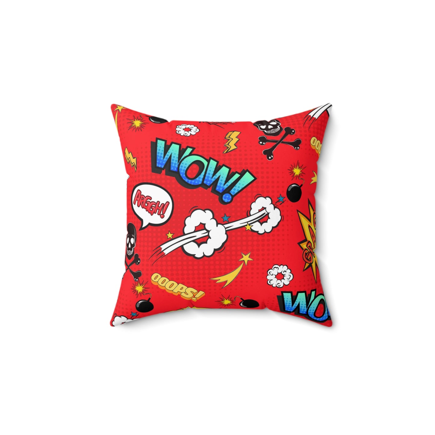 Super Heros Inspired Spun Polyester Square Pillow
