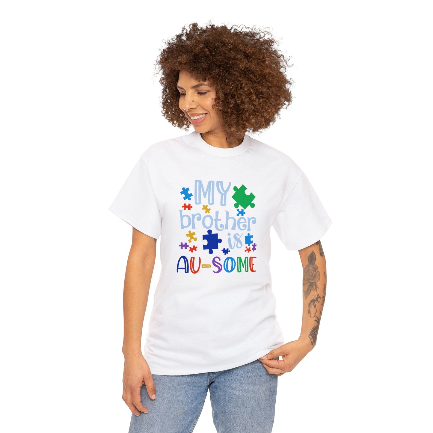 My Brother is AU-SOME Unisex Heavy Cotton Tee