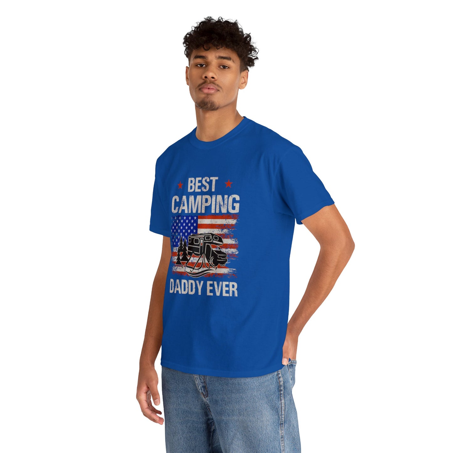 Best Camping Dad Ever Unisex Heavy Cotton Tee