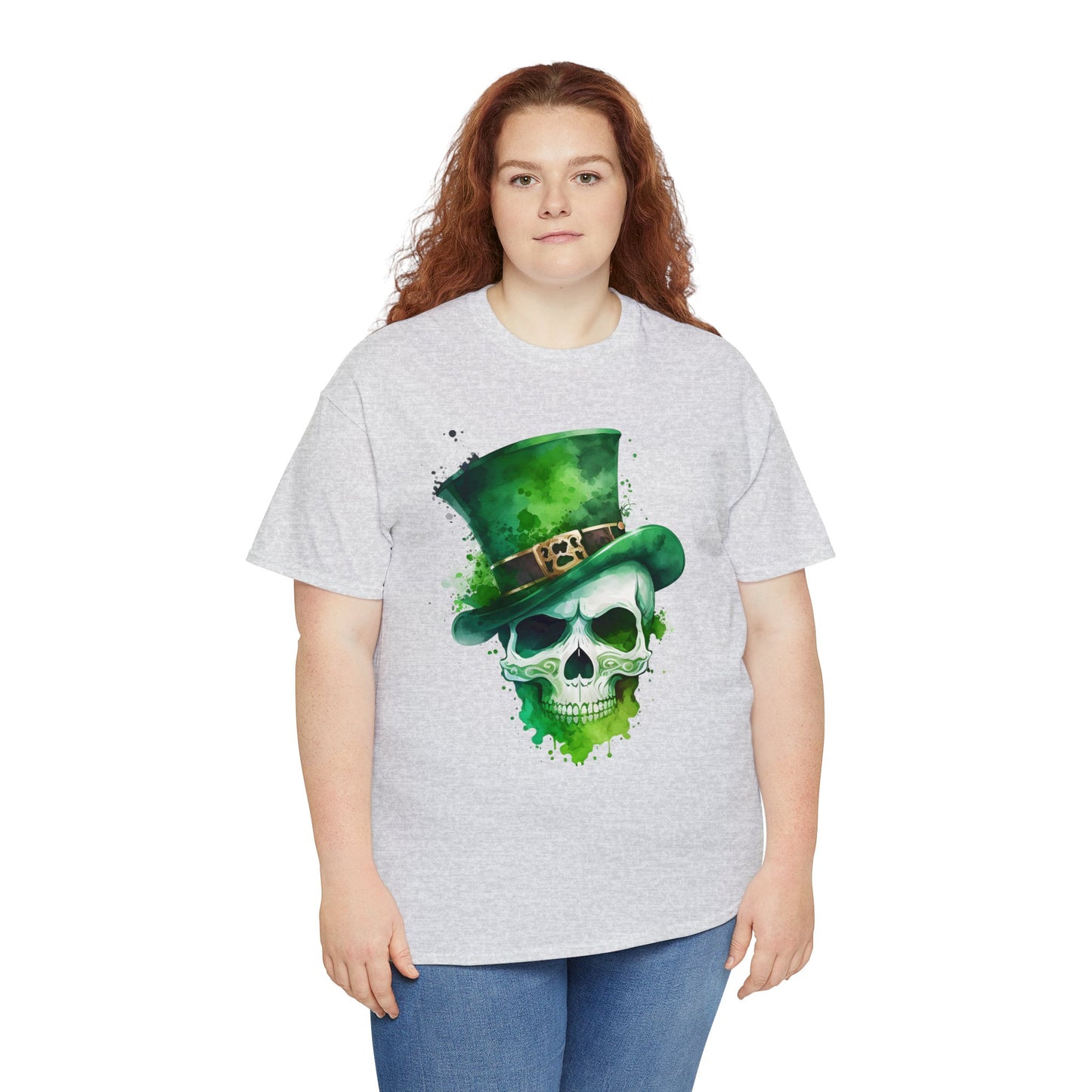 St. Patty's Skull Unisex Heavy Cotton Tee