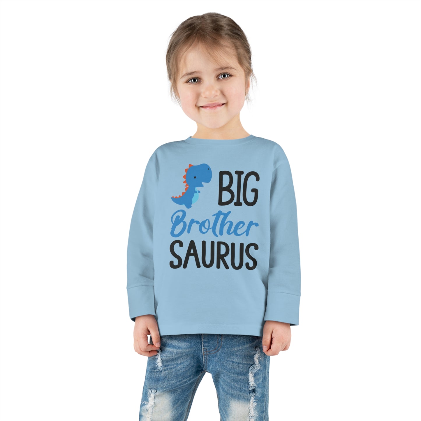 Big Brother Saurus Toddler Long Sleeve Tee