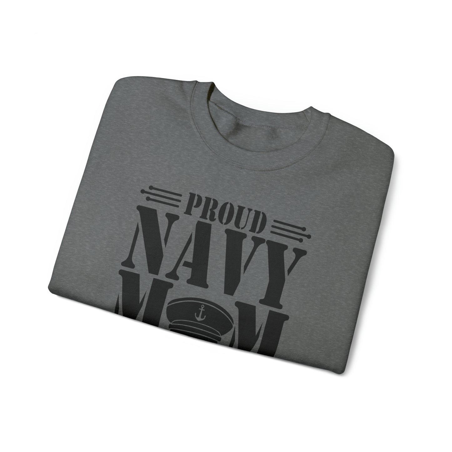 Proud Navy MOM Unisex Heavy Blend™ Crewneck Sweatshirt