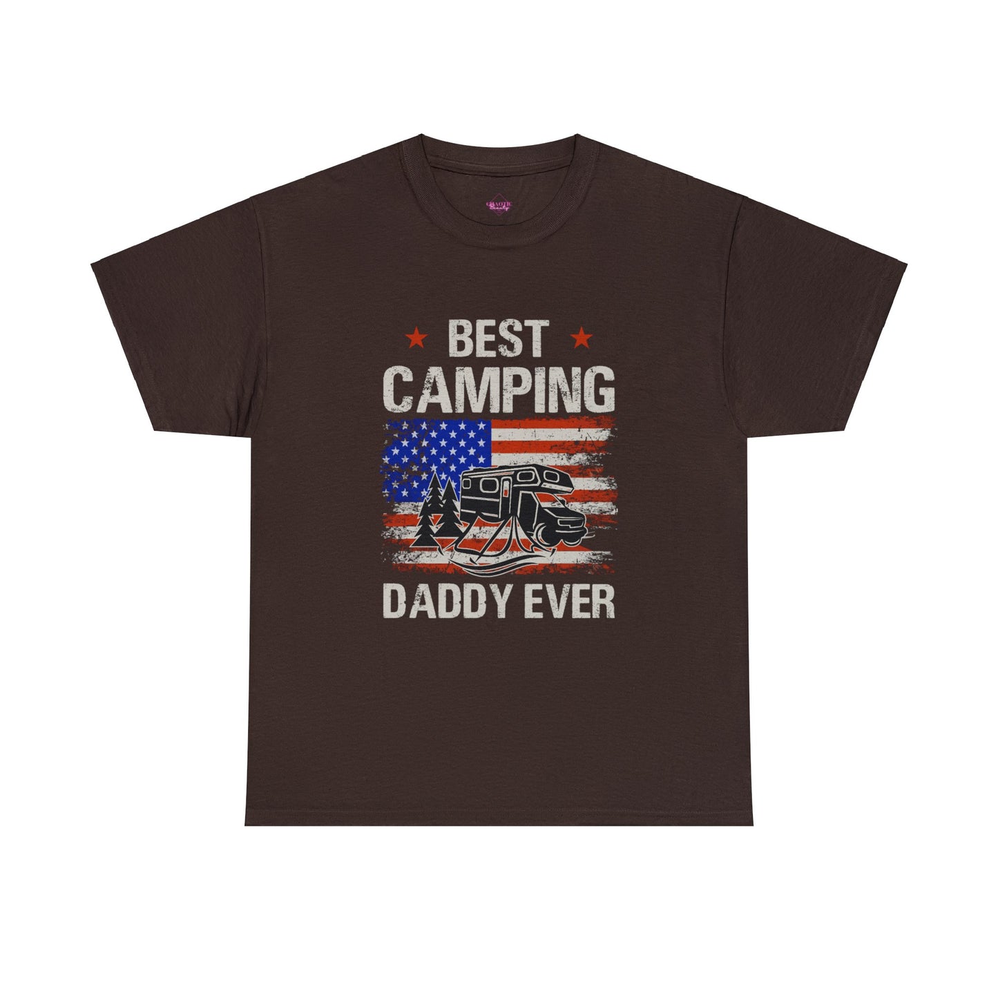 Best Camping Dad Ever Unisex Heavy Cotton Tee