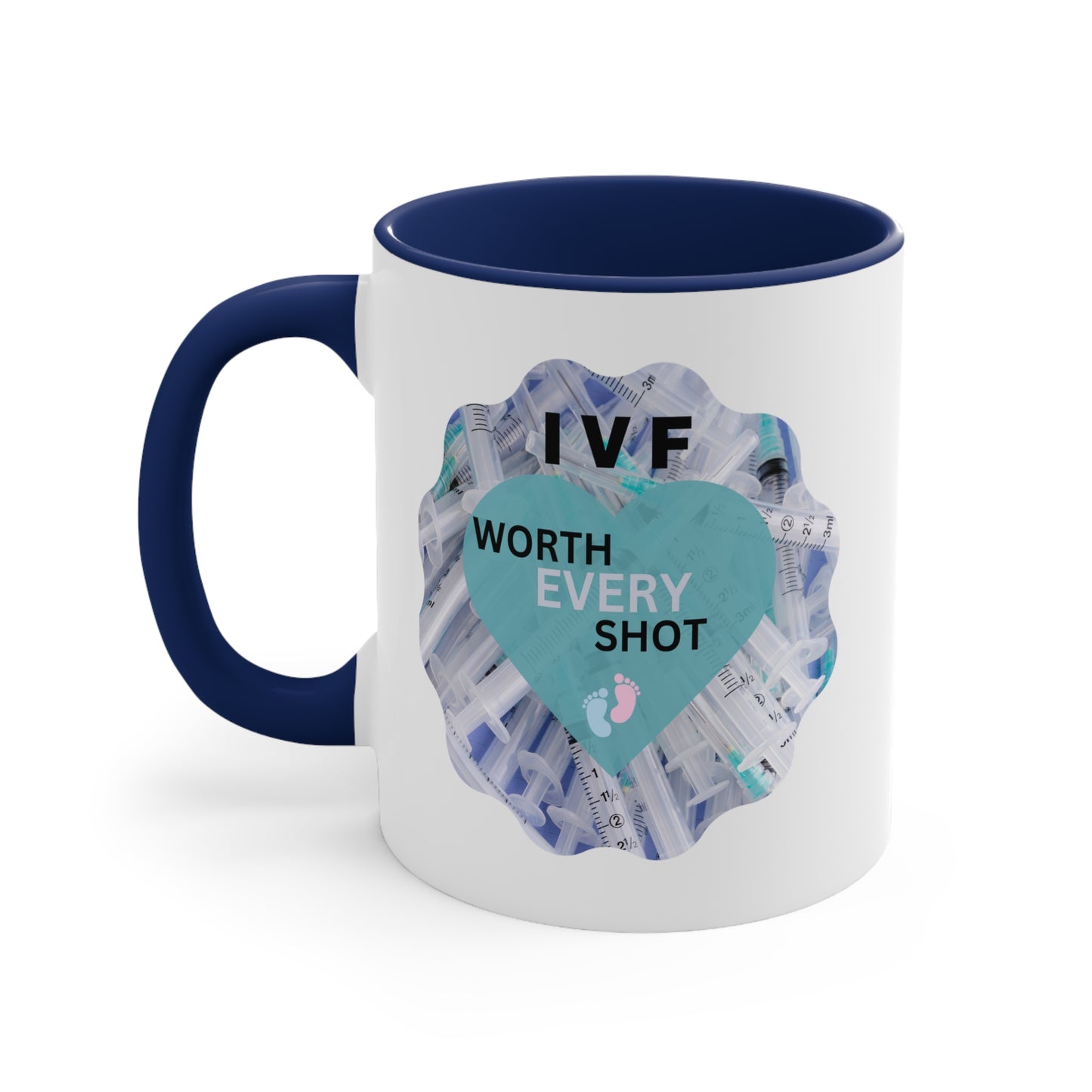 IVF Worth Every Shot Accent Coffee Mug, 11oz