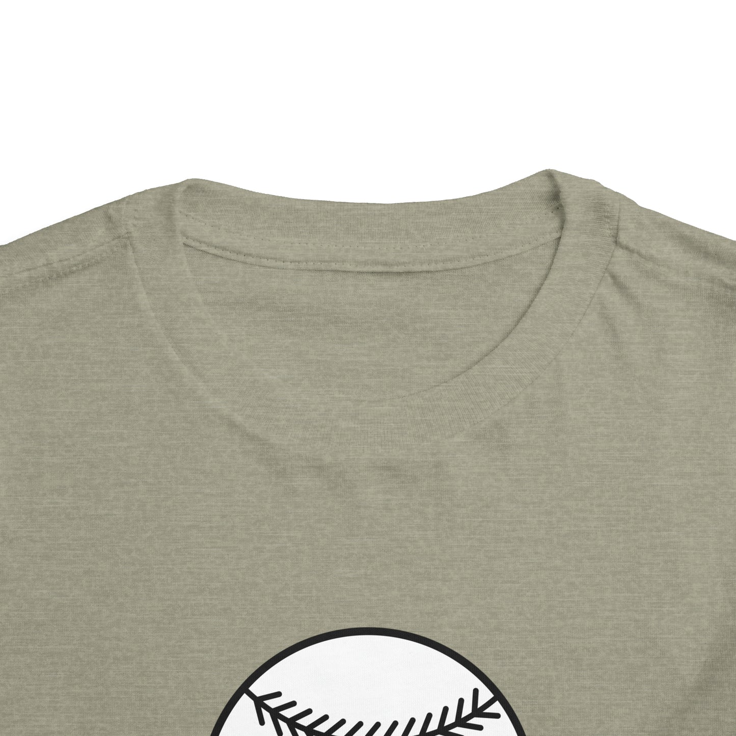 Little Brother Biggest Fan baseball Toddler Short Sleeve Tee