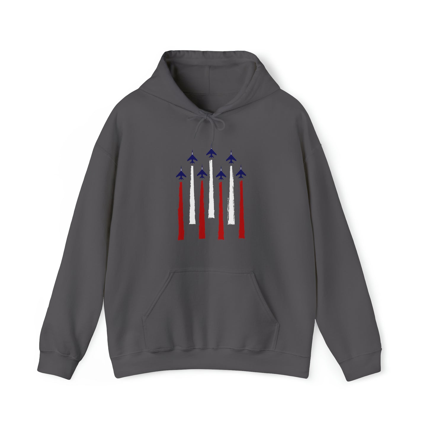 Military Jets Red/White/Blue Unisex Heavy Blend™ Hooded Sweatshirt