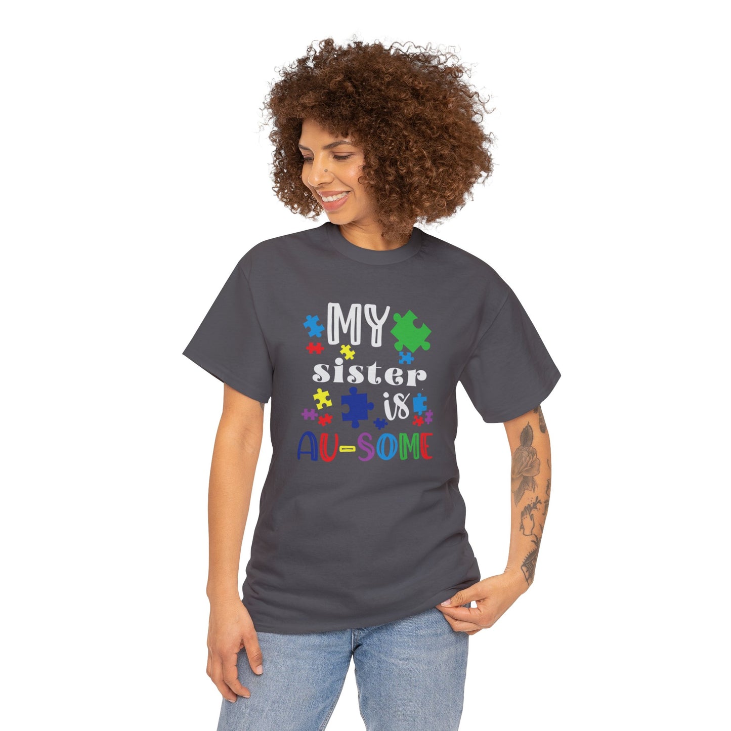 My Sister is AU-SOME Unisex Heavy Cotton Tee