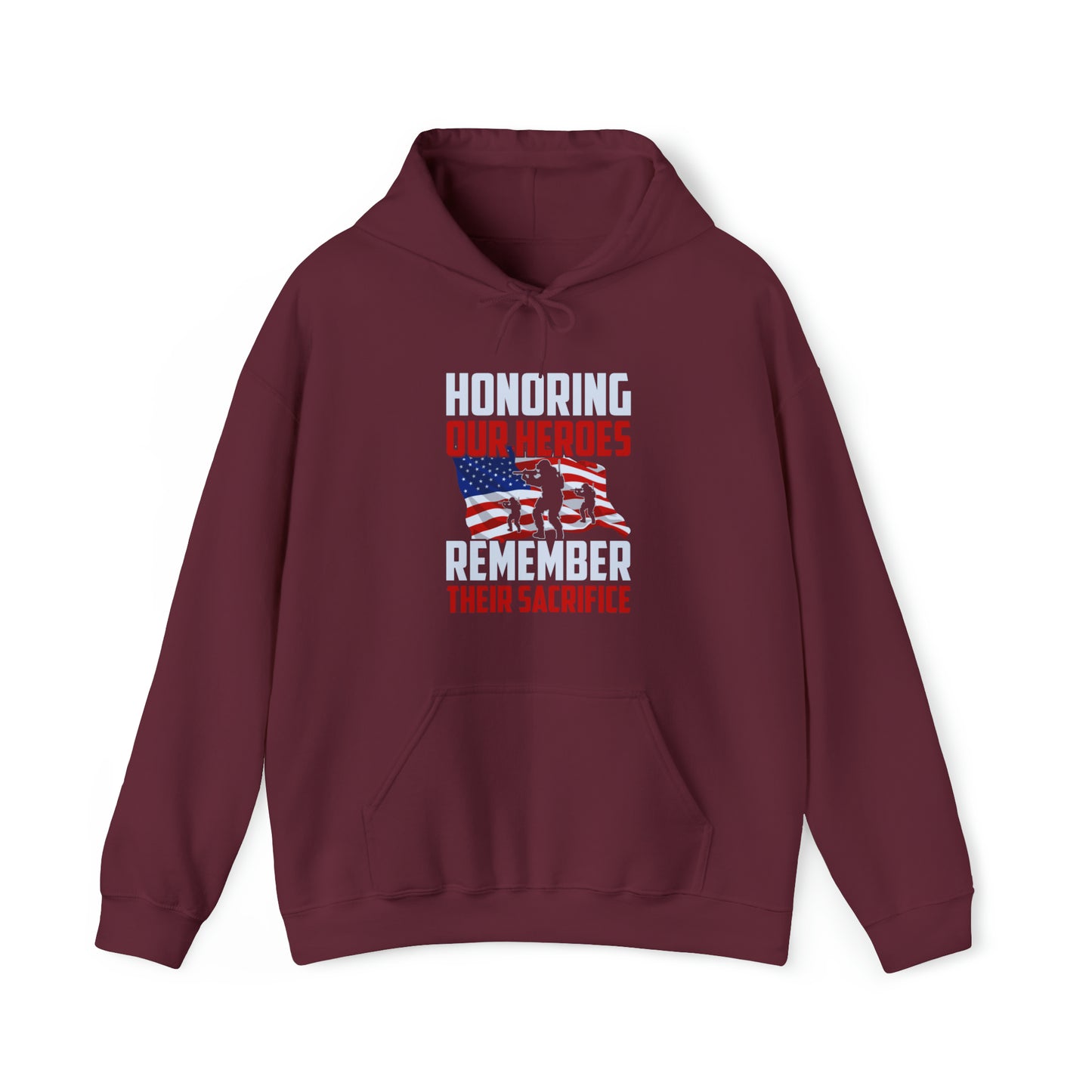 Honoring Our Heroes Remember Their Sacrifice Unisex Heavy Blend™ Hooded Sweatshirt