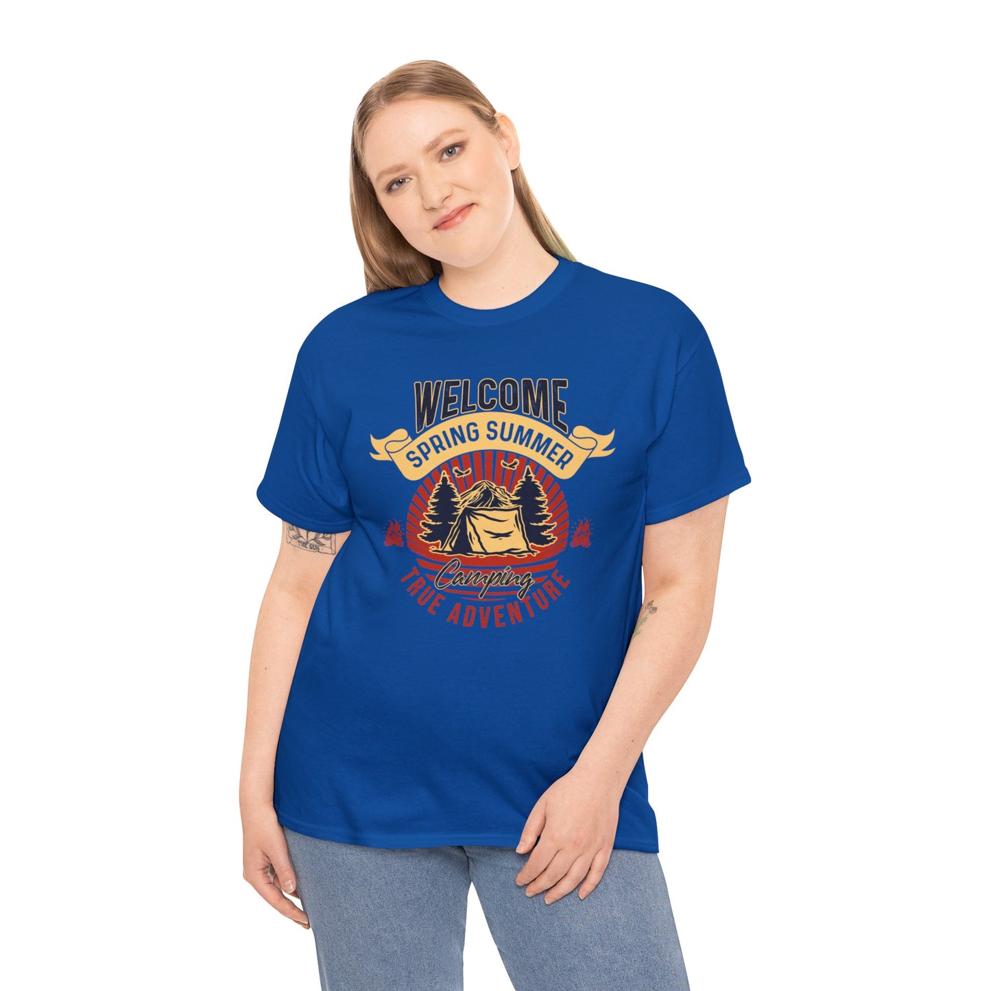 Welcome Spring Summer Adventures Unisex Heavy Cotton Tee
