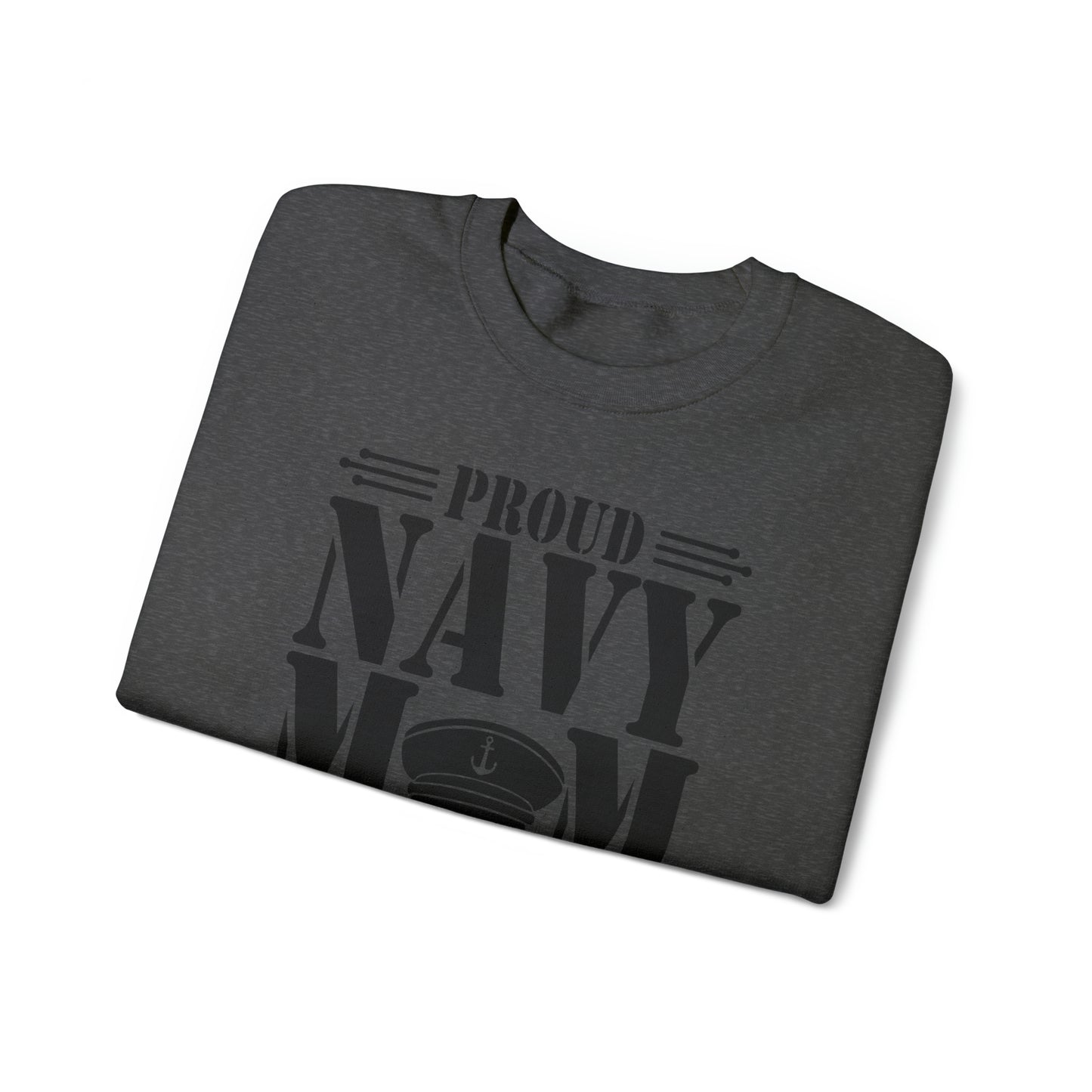 Proud Navy MOM Unisex Heavy Blend™ Crewneck Sweatshirt