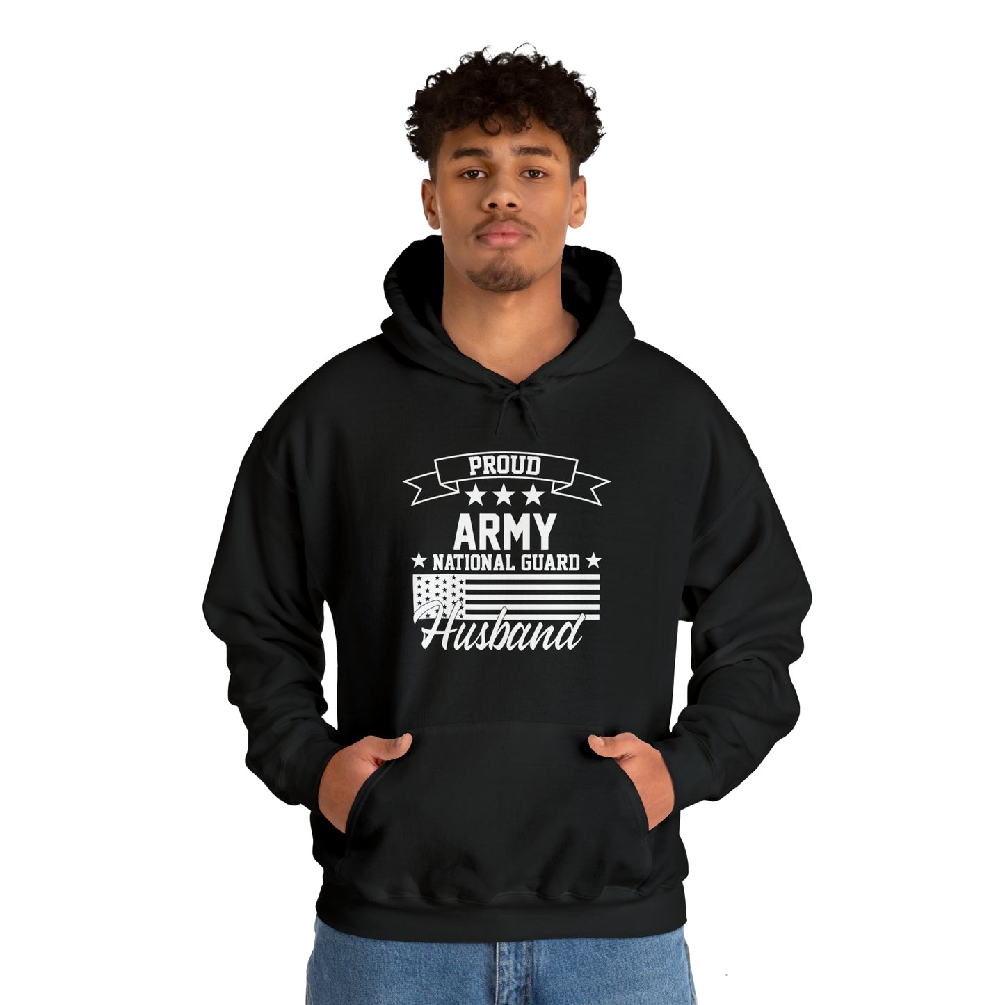 Proud Army National Guard Husband Unisex Heavy Blend™ Hooded Sweatshirt