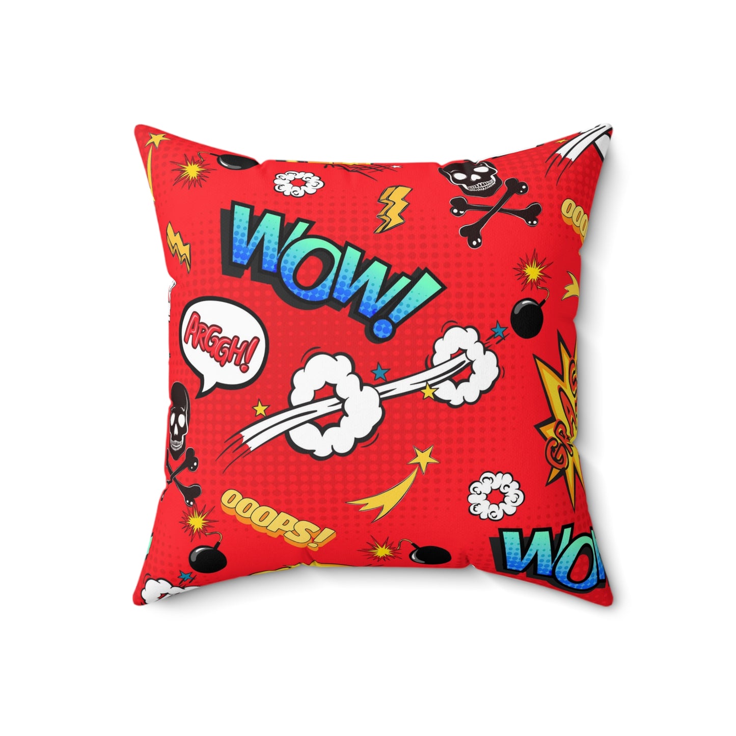 Super Heros Inspired Spun Polyester Square Pillow