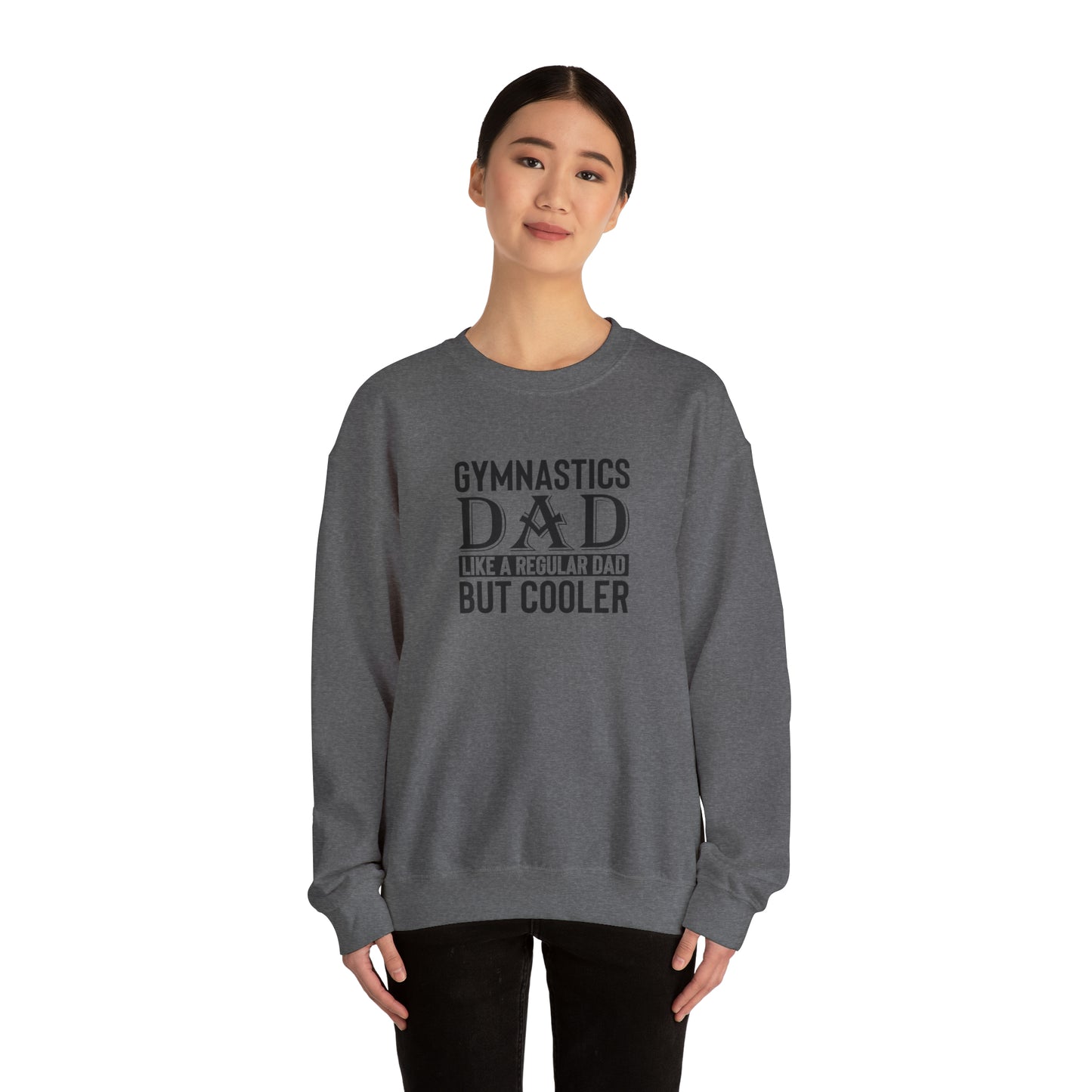 Gymnastics Dad like Regular Dad but Cooler Unisex Heavy Blend™ Crewneck Sweatshirt