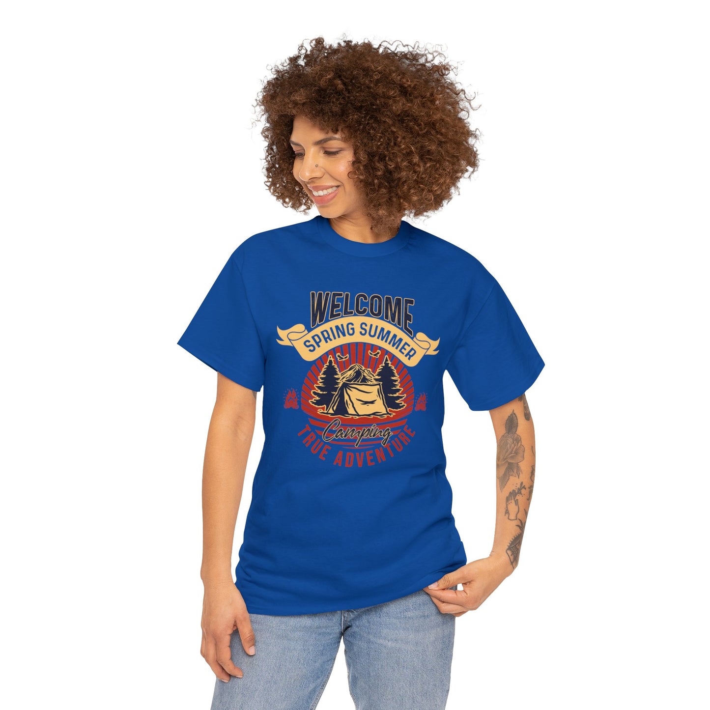 Welcome Spring Summer Adventures Unisex Heavy Cotton Tee