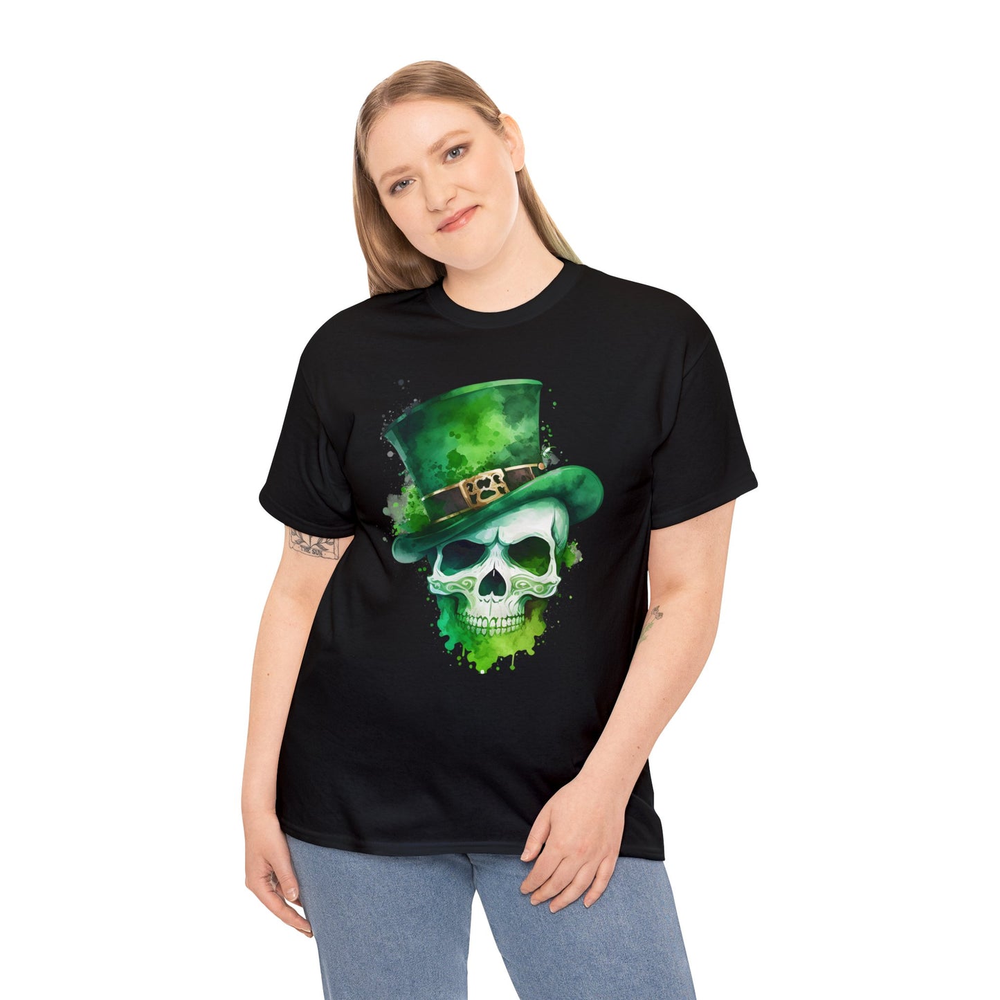 St. Patty's Skull Unisex Heavy Cotton Tee