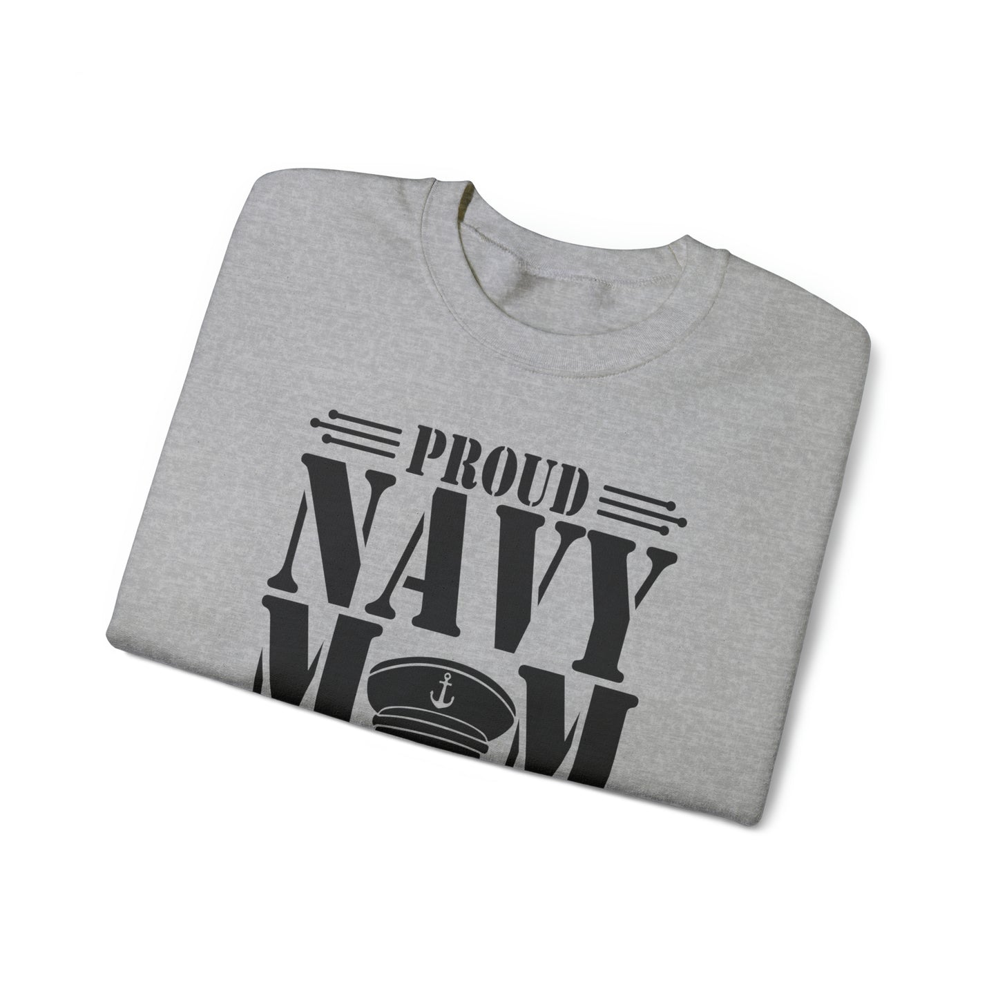 Proud Navy MOM Unisex Heavy Blend™ Crewneck Sweatshirt