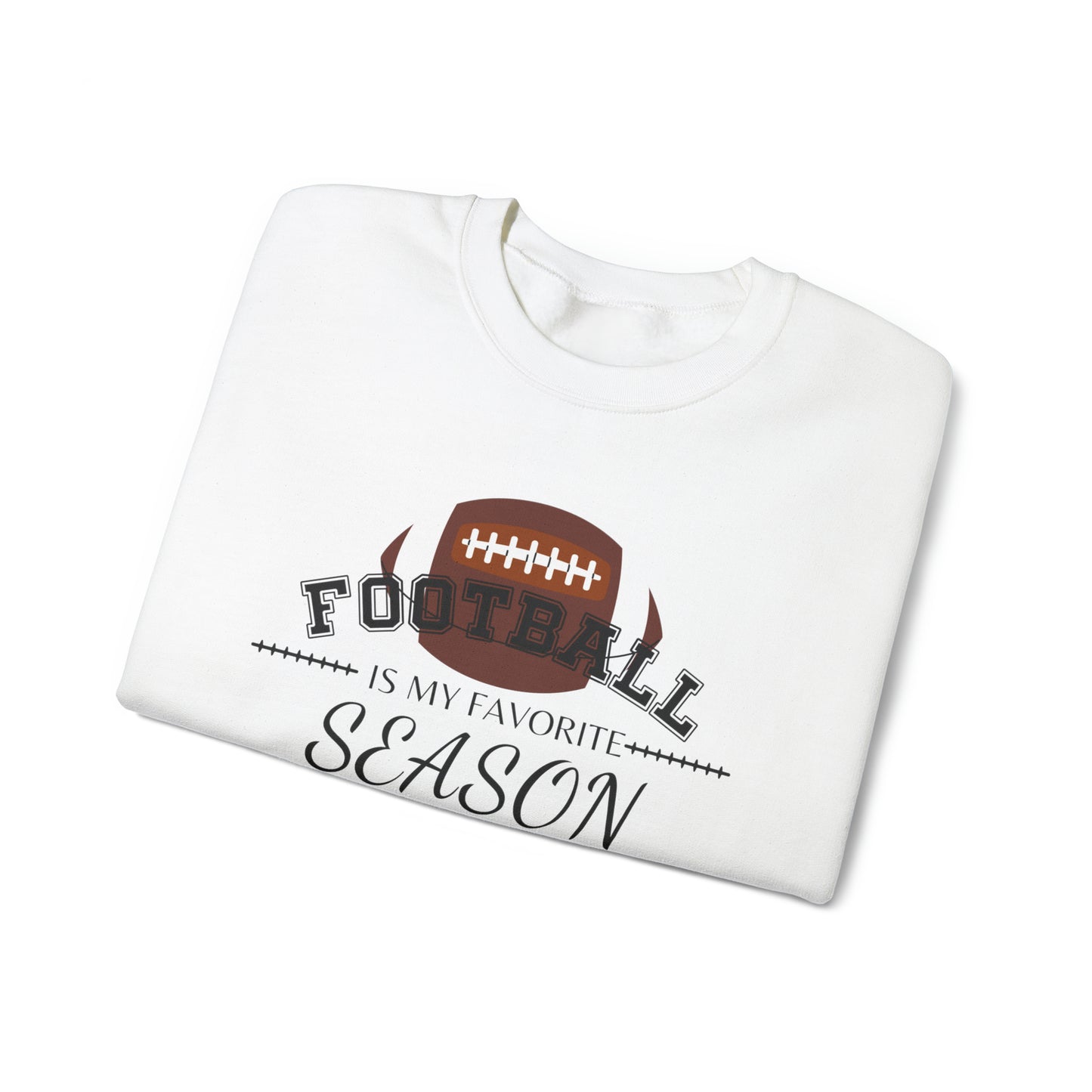 Football is My Favorite Season Unisex Heavy Blend™ Crewneck Sweatshirt
