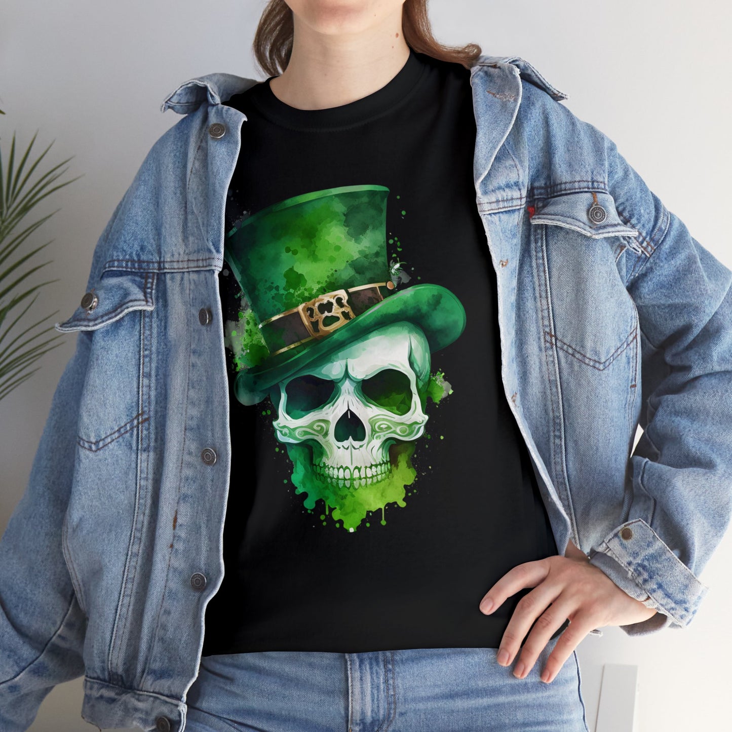 St. Patty's Skull Unisex Heavy Cotton Tee