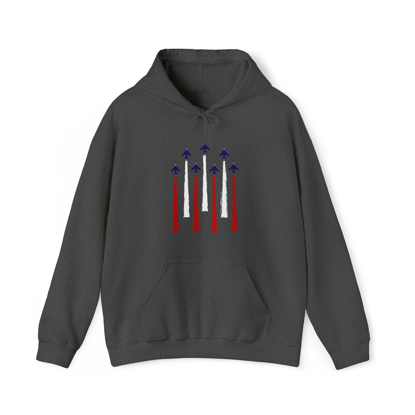 Military Jets Red/White/Blue Unisex Heavy Blend™ Hooded Sweatshirt