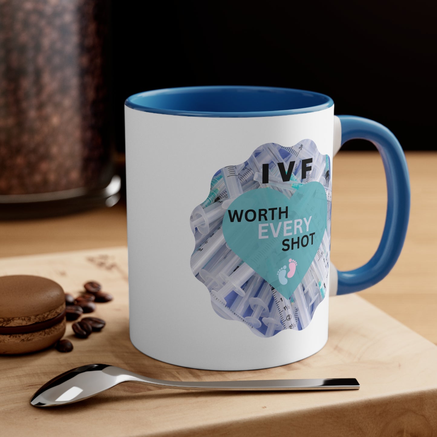 IVF Worth Every Shot Accent Coffee Mug, 11oz