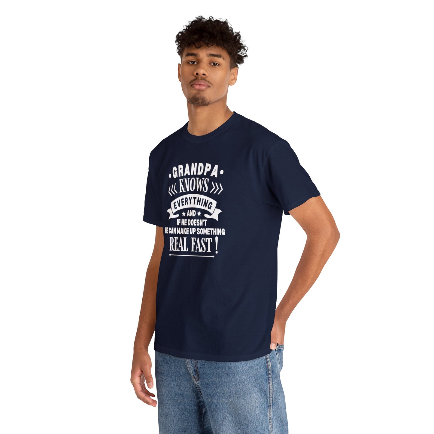 Grandpa Knows Everything Unisex Heavy Cotton Tee