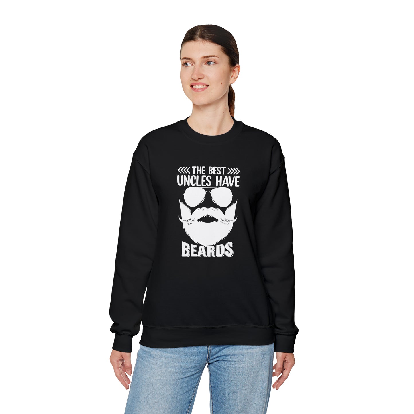 The Best Uncles Have Beards Unisex Heavy Blend™ Crewneck Sweatshirt