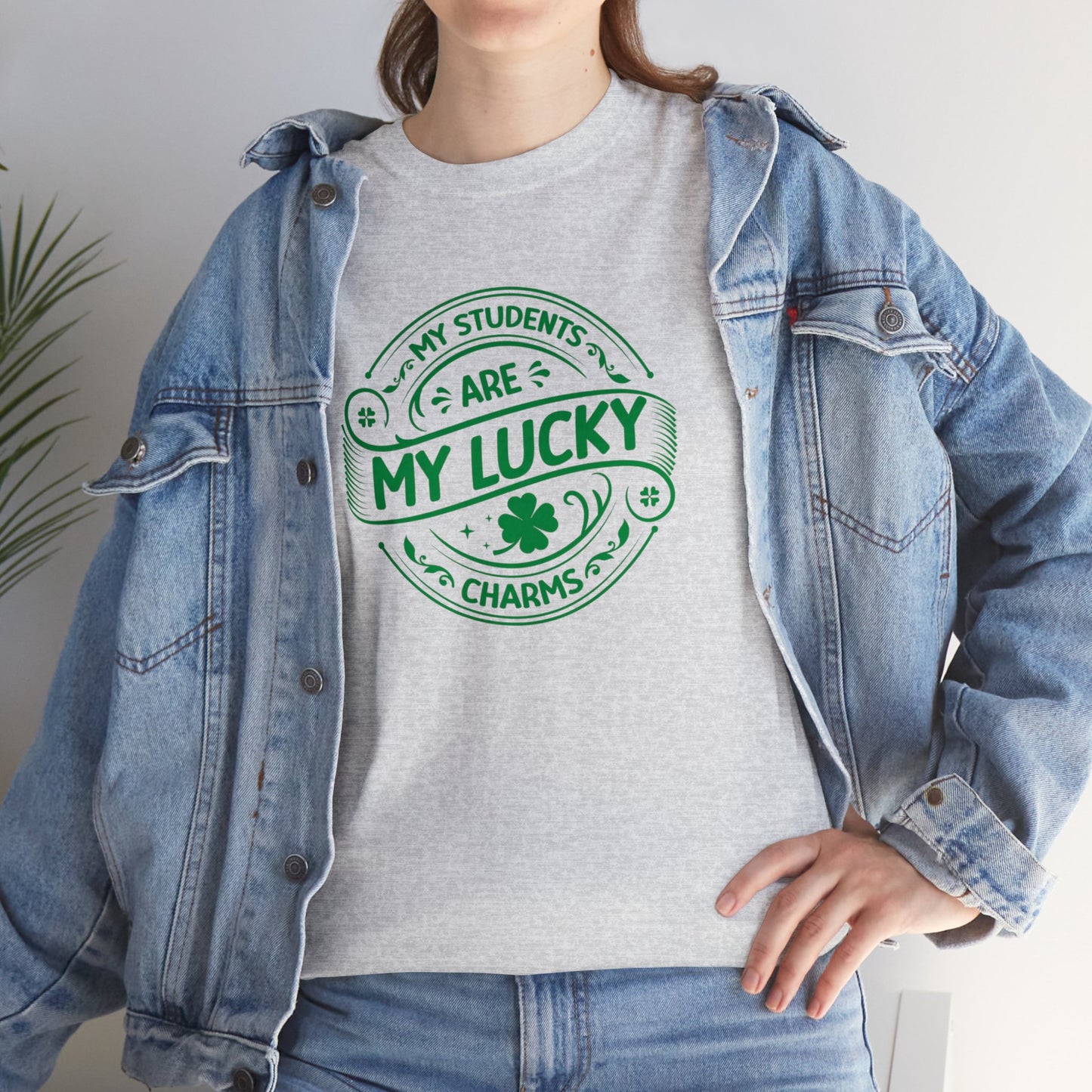 My Students Are My Lucky Charms St Patricks day shirt Unisex Heavy Cotton Tee