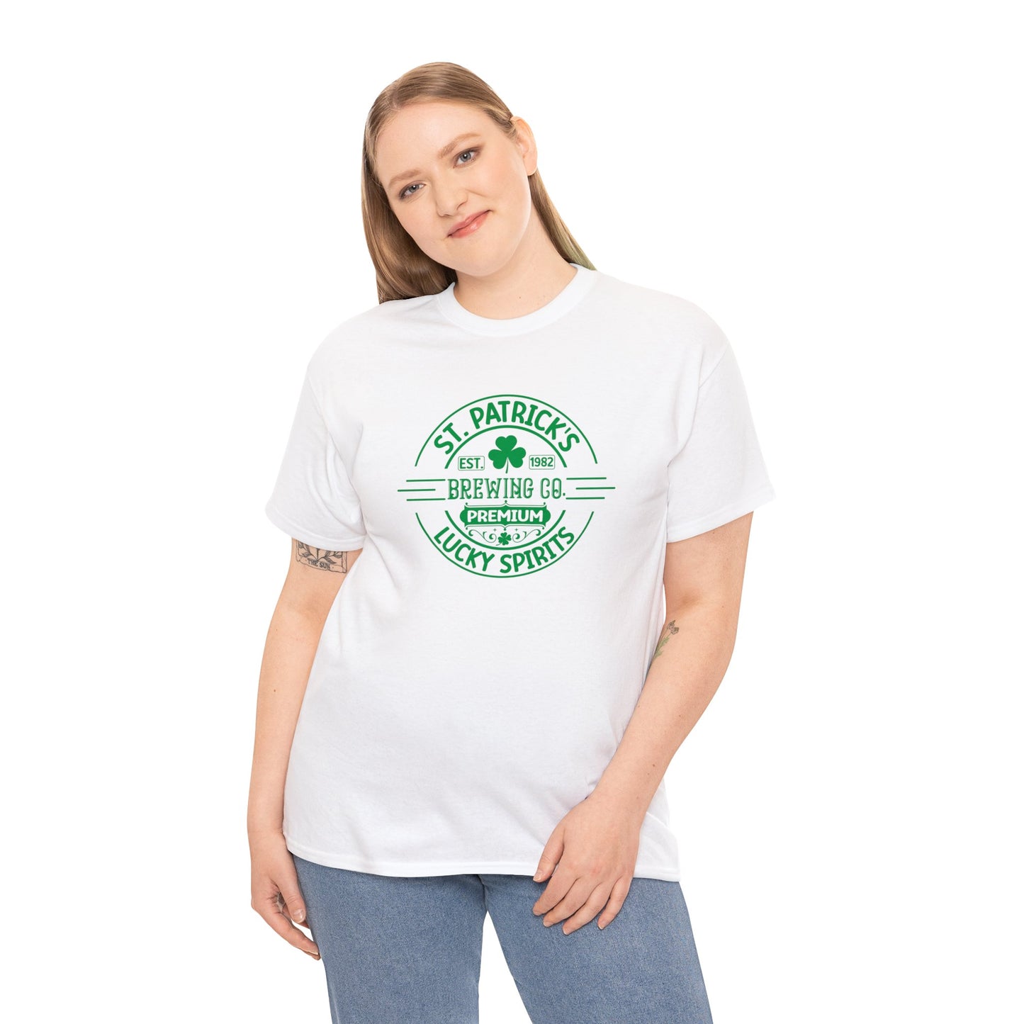 St. Patrick's Brewing Co. Style 3 Unisex Heavy Cotton Tee