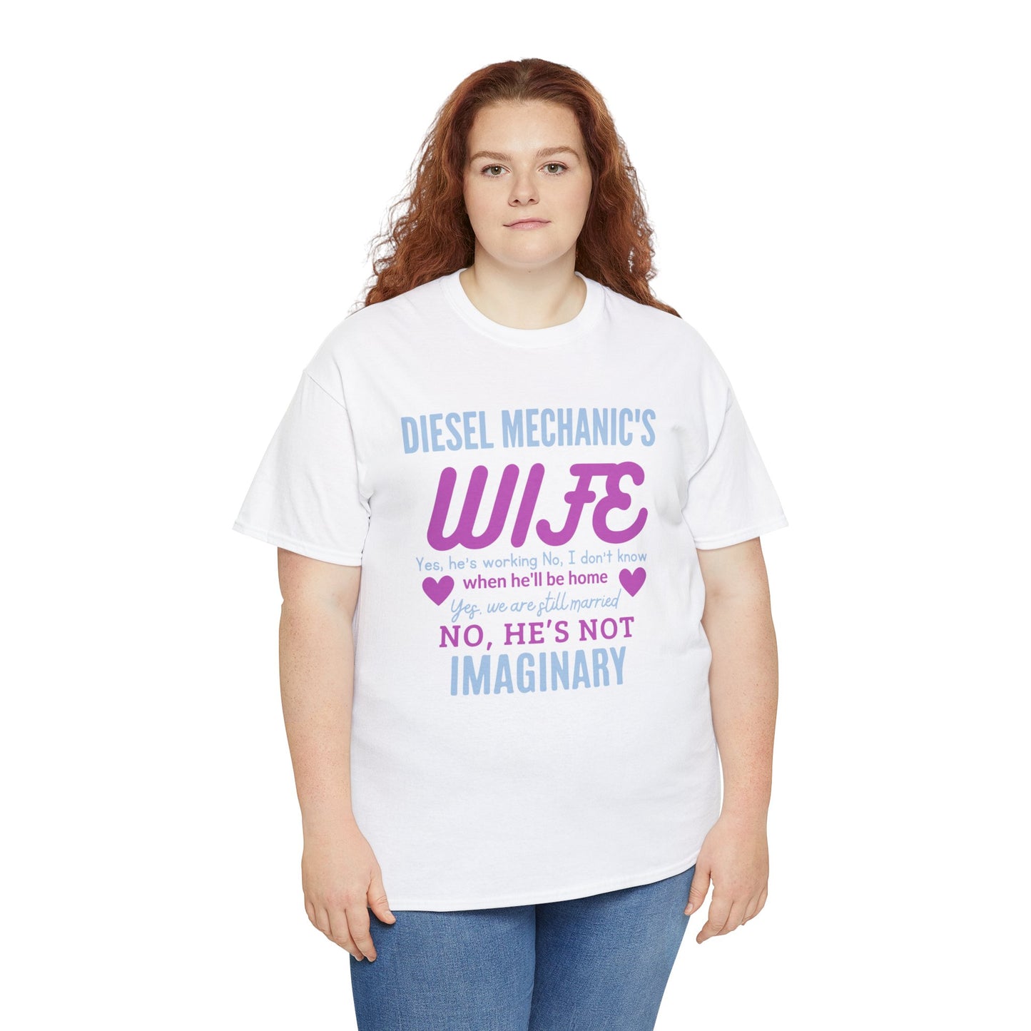 Diesel Mechanics Wife Unisex Heavy Cotton Tee