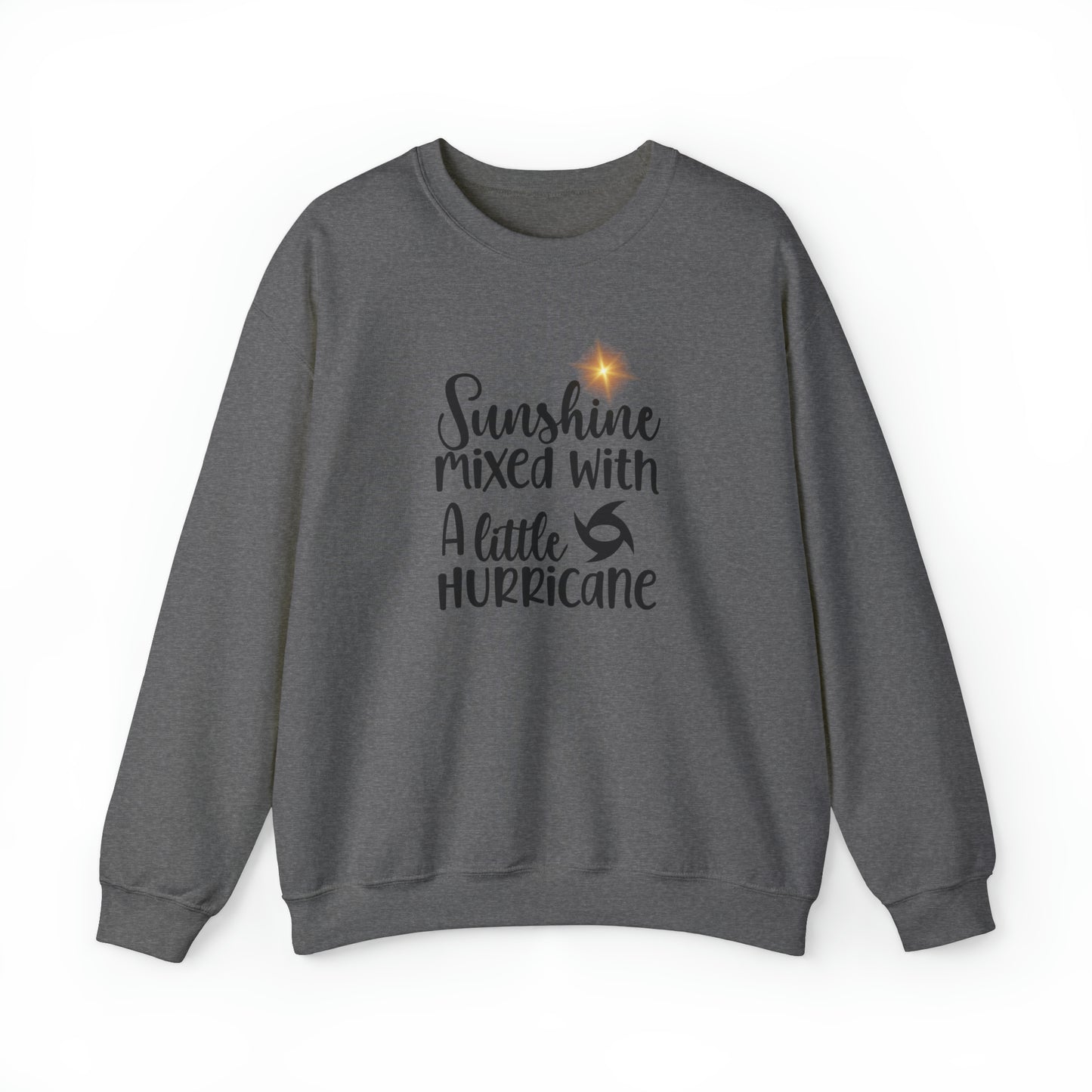 Sunshine Mixed with a Little Hurricane Unisex Heavy Blend™ Crewneck Sweatshirt