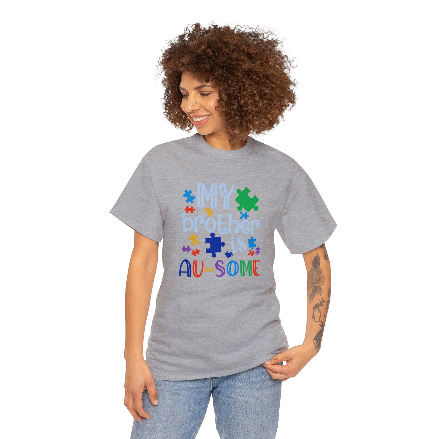 My Brother is AU-SOME Unisex Heavy Cotton Tee