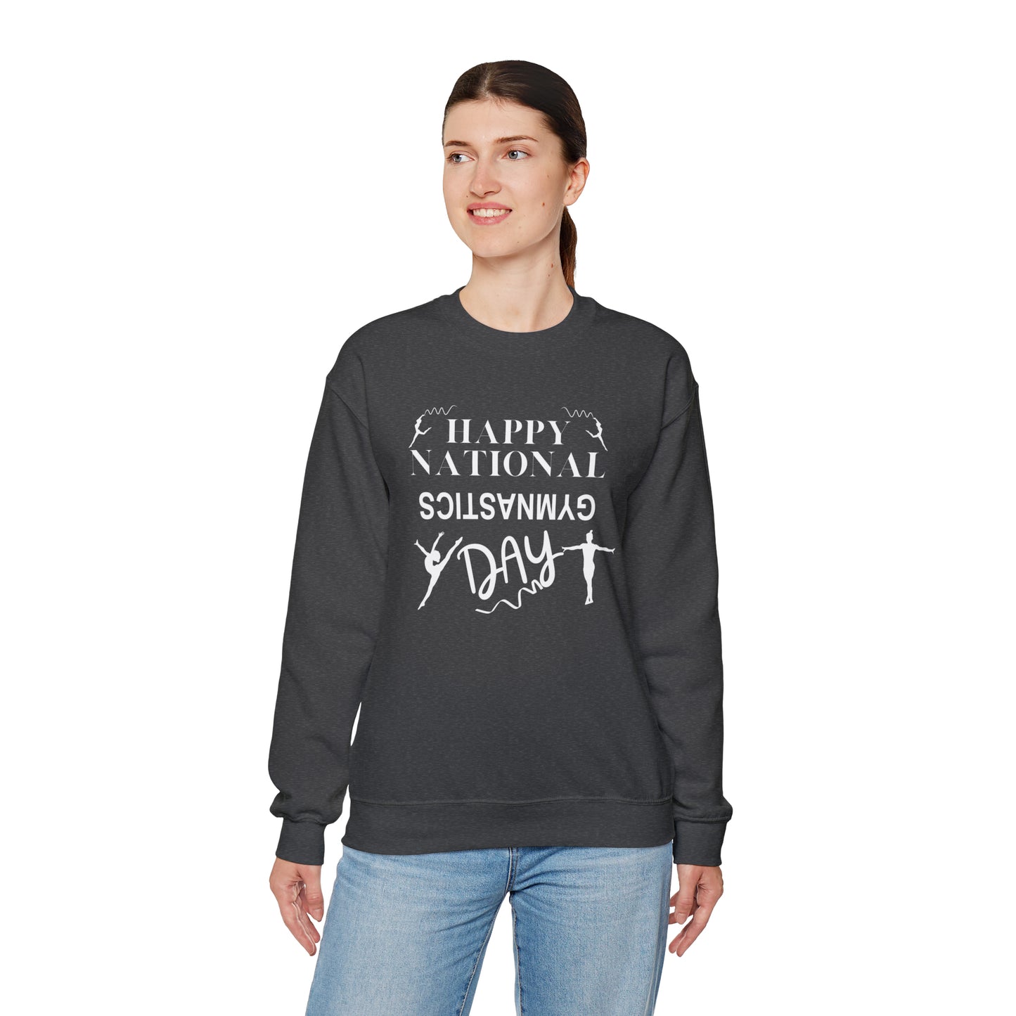 Happy National Gymnastics Day Unisex Heavy Blend™ Crewneck Sweatshirt