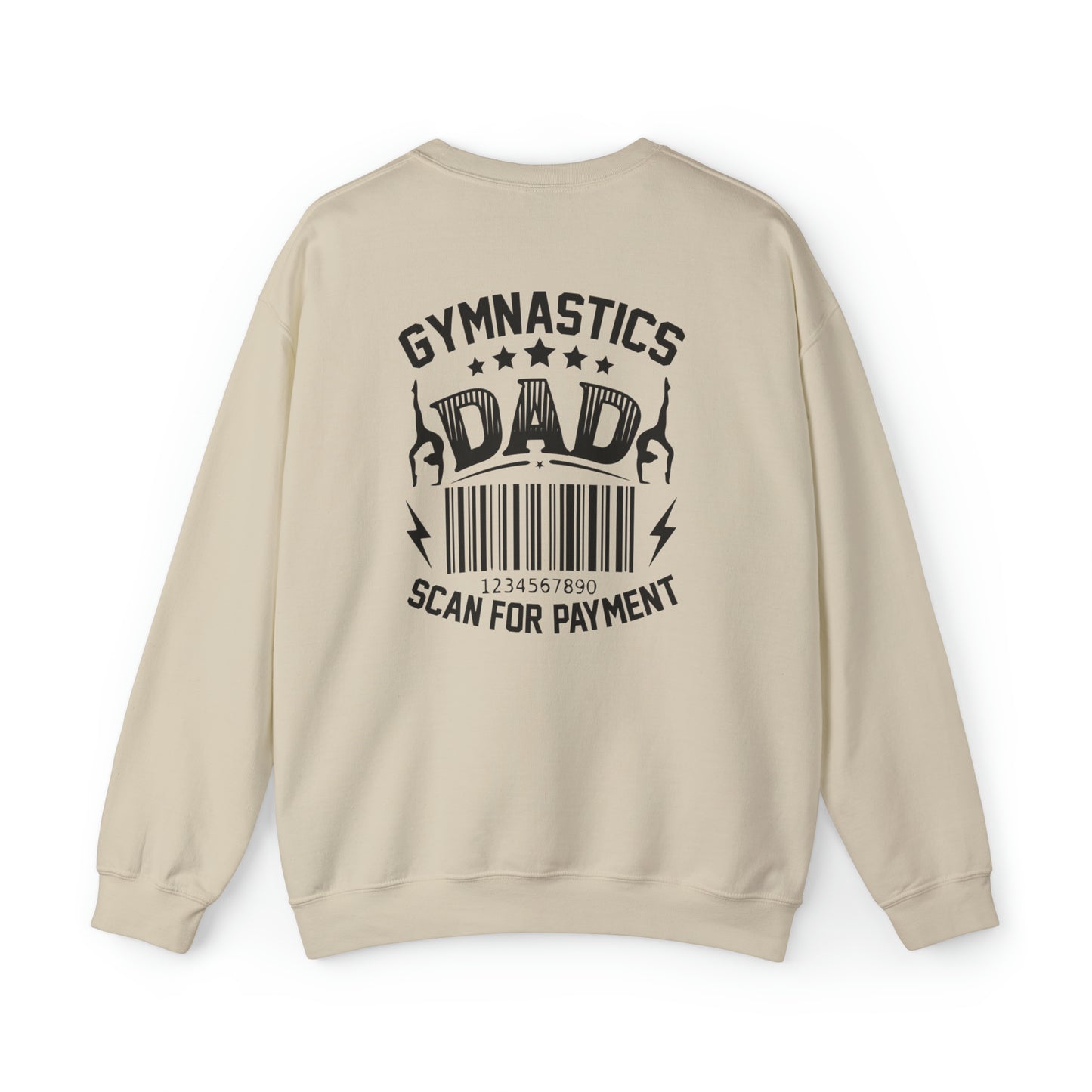 Gymastics Dad Scan For Payment Unisex Heavy Blend™ Crewneck Sweatshirt