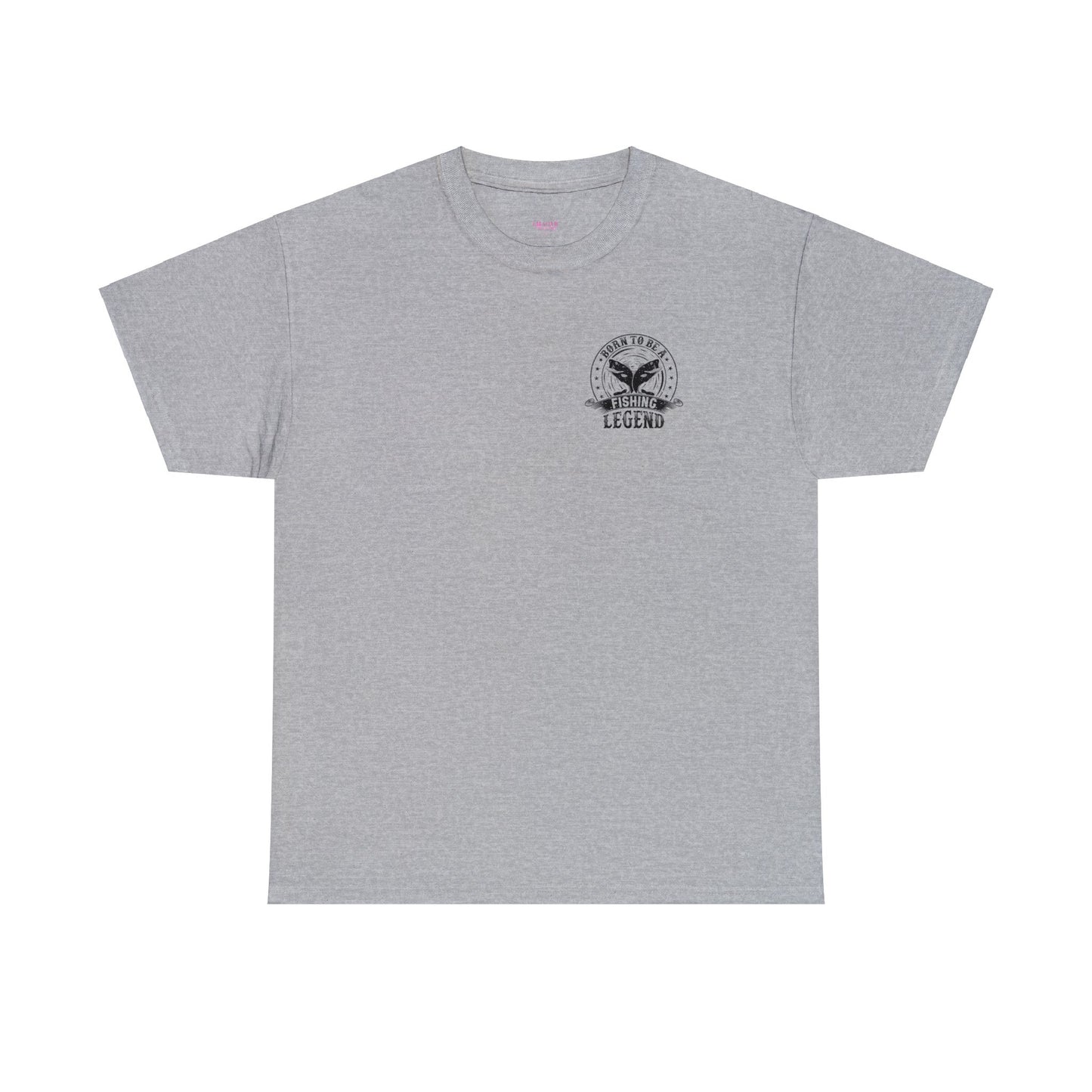 Born To Be A Fishing Legend Unisex Heavy Cotton Tee