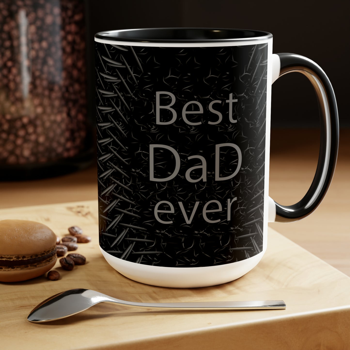 Best DAD ever Two-Tone Coffee Mugs, 15oz