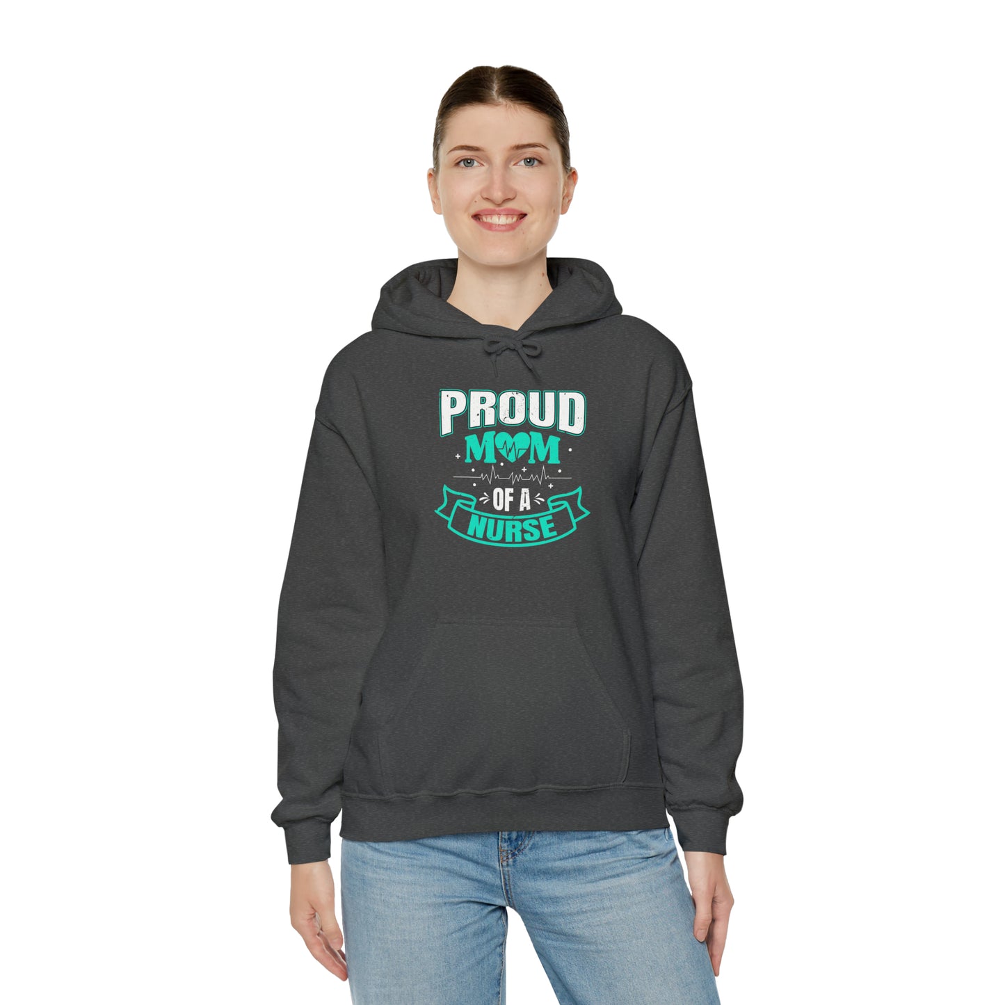 Proud Mom of a Nurse Unisex Heavy Blend™ Hooded Sweatshirt