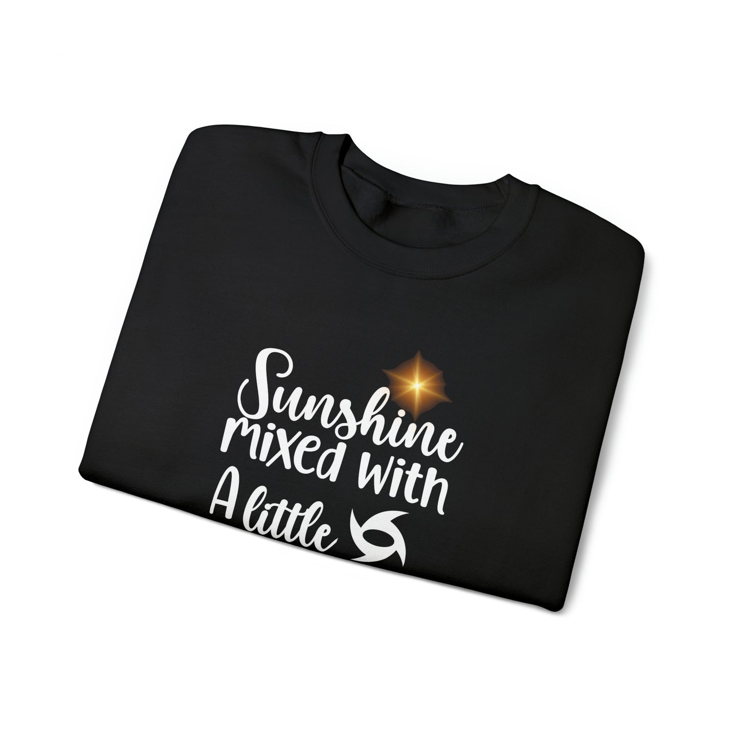 Sunshine Mixed with a Little Hurricane Unisex Heavy Blend™ Crewneck Sweatshirt