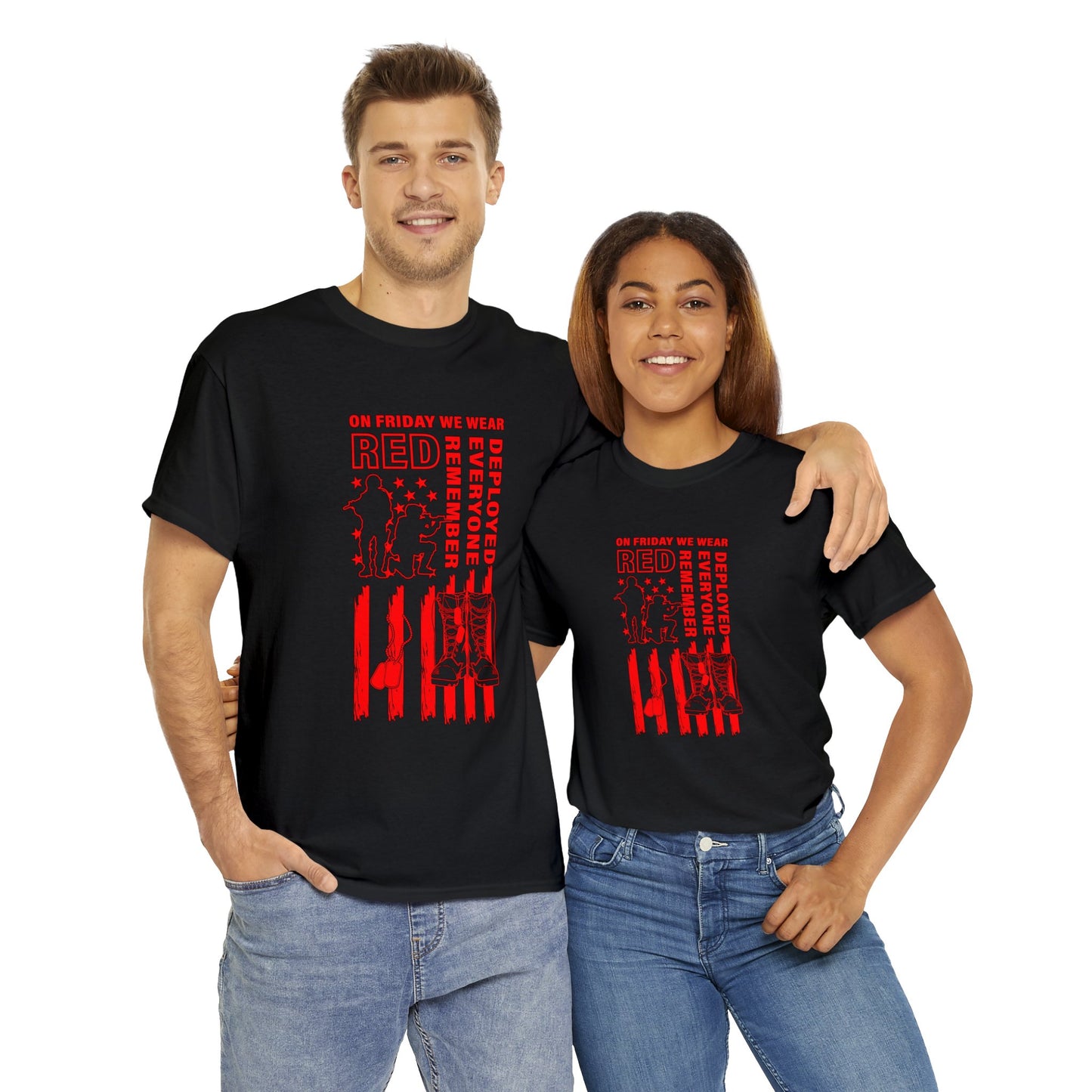 I Wear R.E.D. on Fridays Unisex Heavy Cotton Tee