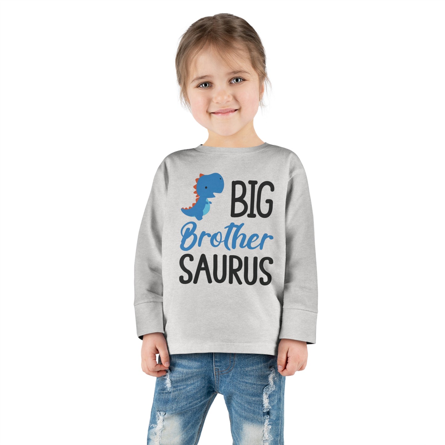Big Brother Saurus Toddler Long Sleeve Tee