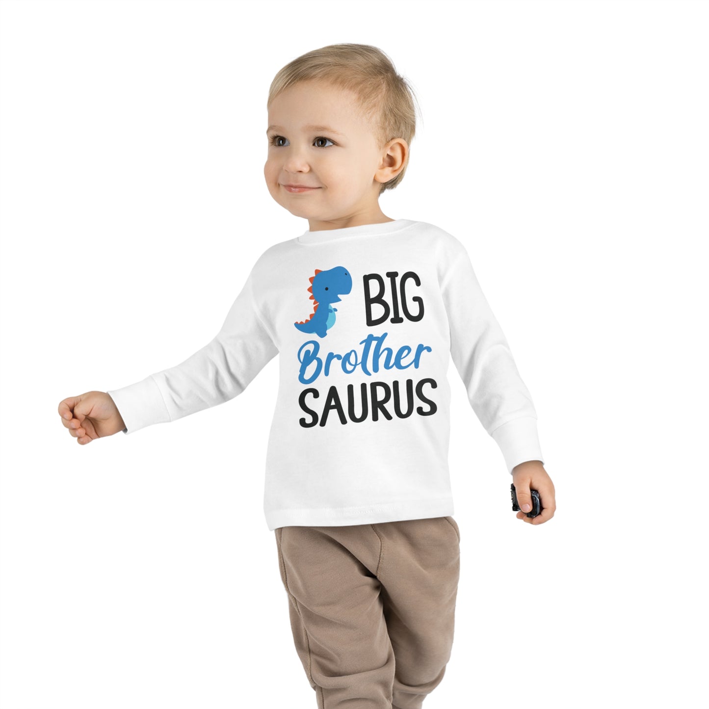 Big Brother Saurus Toddler Long Sleeve Tee