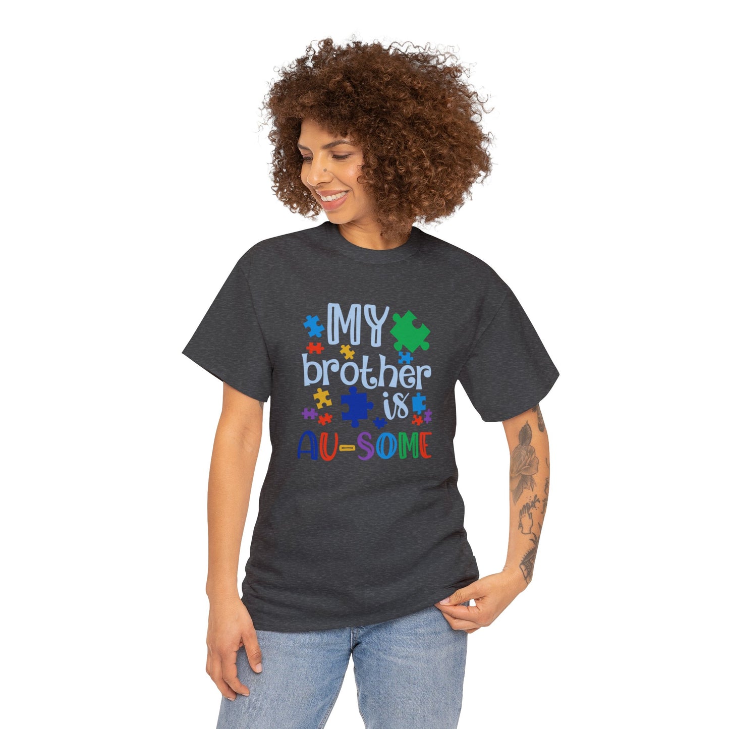 My Brother is AU-SOME Unisex Heavy Cotton Tee