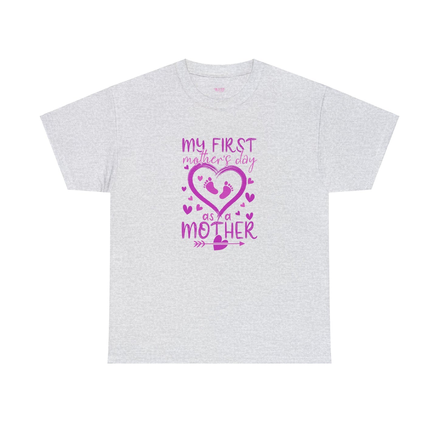 My 1st Mothers Day as a Mom Pink Unisex Heavy Cotton Tee