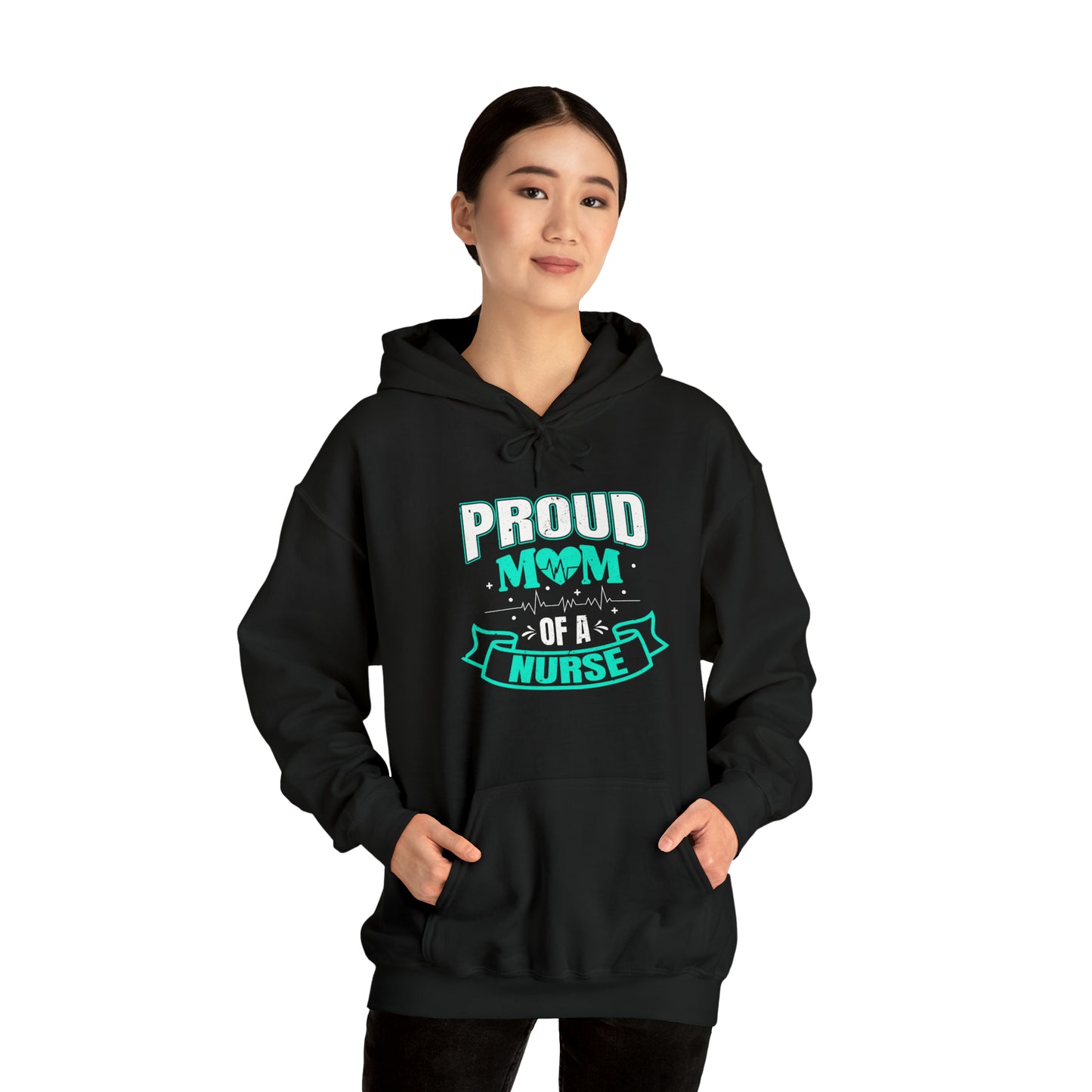 Proud Mom of a Nurse Unisex Heavy Blend™ Hooded Sweatshirt