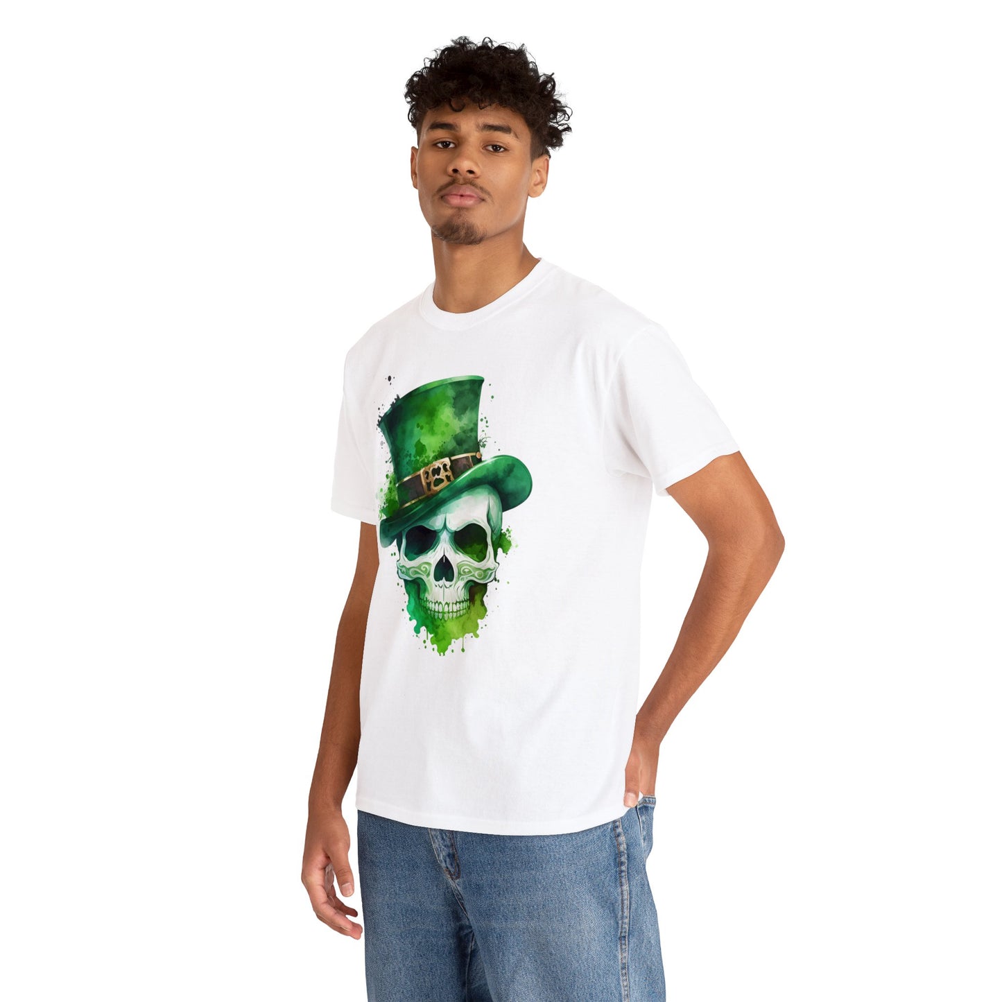 St. Patty's Skull Unisex Heavy Cotton Tee